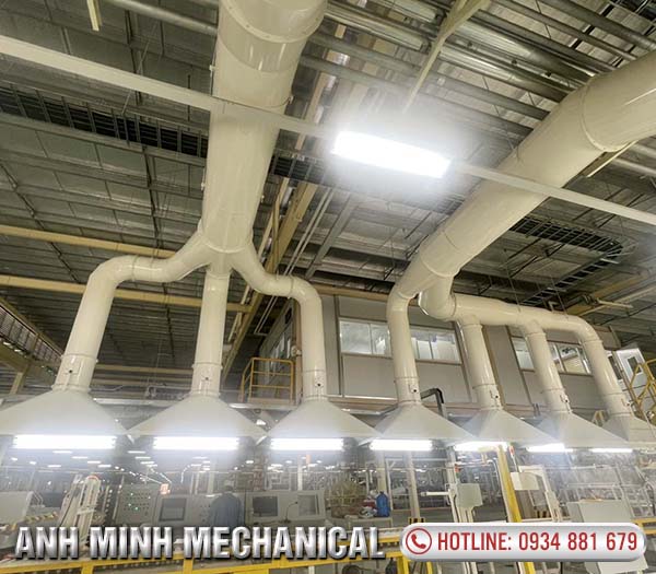 Hệ thống hút bụi cacbon công ty lốp Kumho Việt Nam